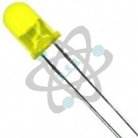 LED 5V-5mm - دايود ضوئي اصفر 5ملي