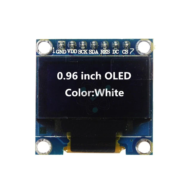 LCD OLED 1.3" I2C - شاشه عرض ابيض