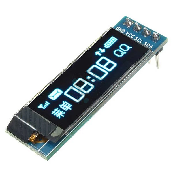 LCD OLED 0.91" - شاشه عرض ازرق