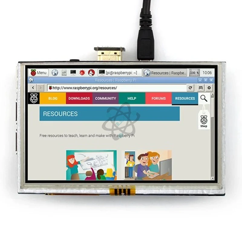 LCD TFT Touch 4" - شاشه لمس للراسبيري