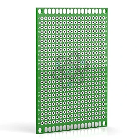 PCB 5x7cm - لوحات نحاس مثقب اخضر الأصلي