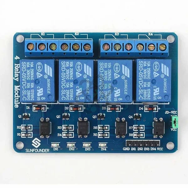 Shield Relay 4CH-5V - شيلد ريلهات 4قنوات 5فولت