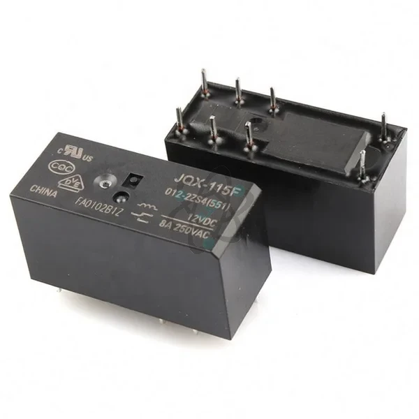 Relay 12V-8PIN-8A - ريلي مستطيل اسود